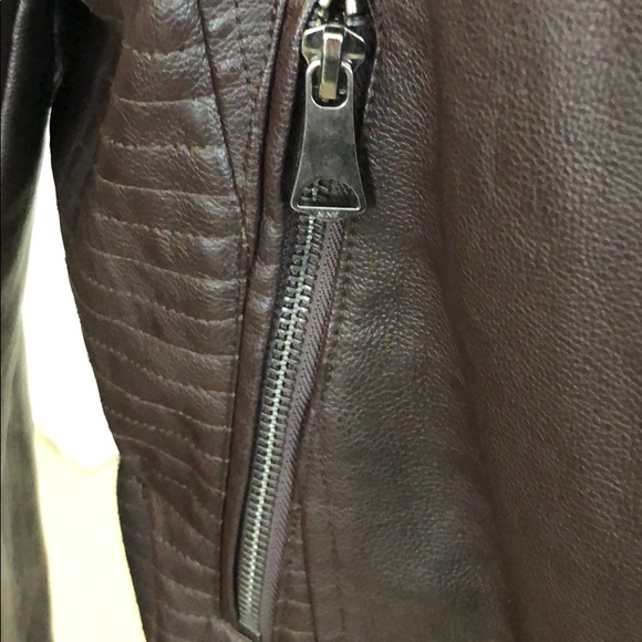 Marc New York Faux Leather Bomber - Picture 3 of 4